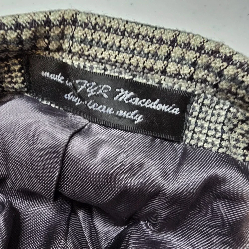 Gianfranco Ruffini  Blazer Mens 46R Gray Glenplaid Sports Coat Jacket‎ Silk 2B